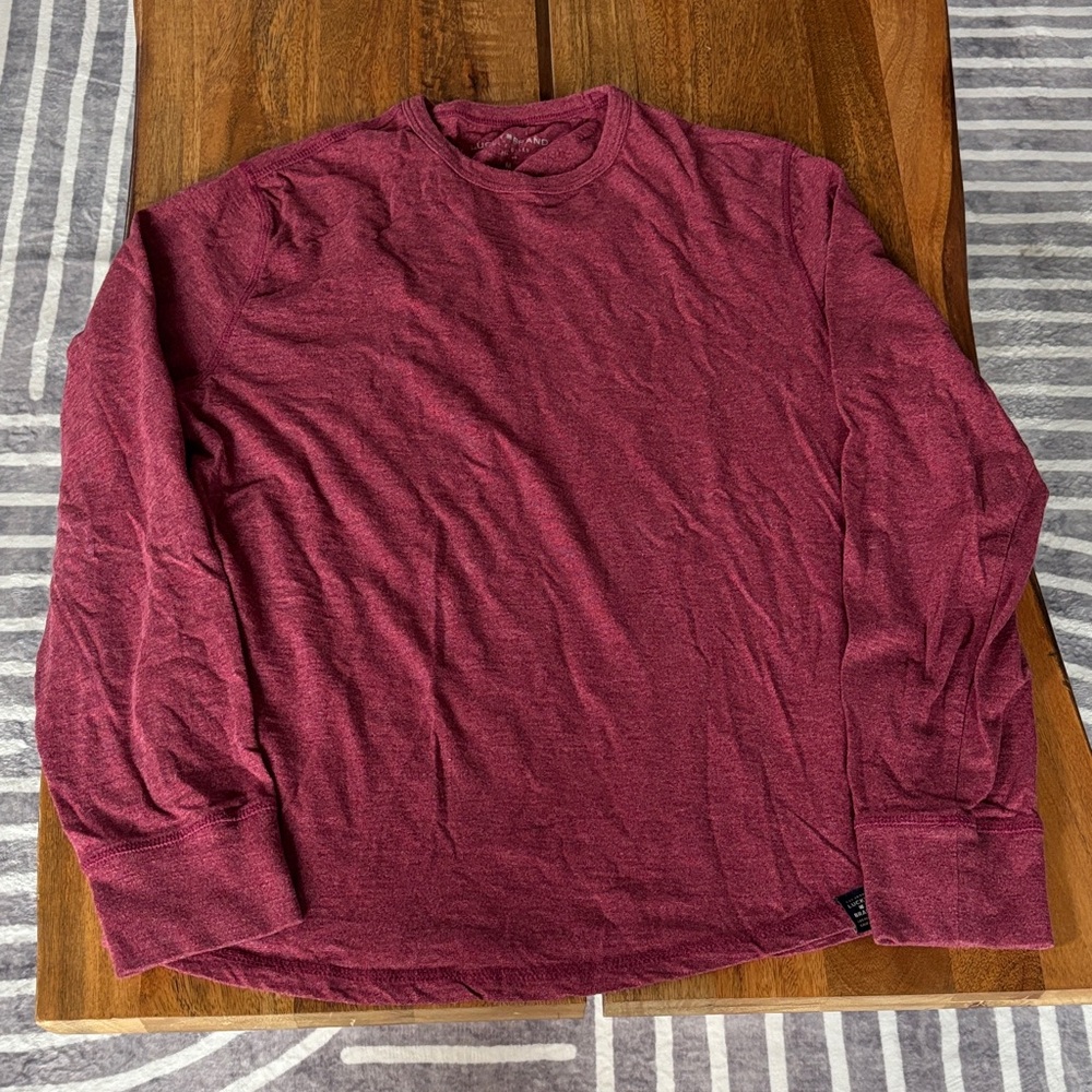 Lucky Heathered Red Long Sleeve Tee